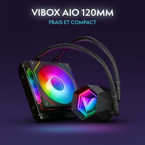 Vibox Gaming PC Set Komplett • Monitor 27 Zoll • AMD Ryzen 7 5700X 4,2 GHz • Nvidia RTX 5070 12GB • 32GB RAM • 1TB SSD • Windows 11 • WLAN • Noir Bild 3