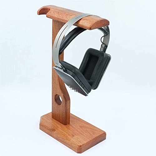 Kopfhörer Ständer Schreibtisch Zubehör Kopfhörerständer Aus Massivem Holz, Multifunktions-Kopfhörerhalter Mit Wickelaufbewahrung Gaming Headsets(A) Bild 3