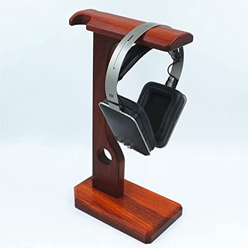 Kopfhörer Ständer Schreibtisch Zubehör Kopfhörerständer Aus Massivem Holz, Multifunktions-Kopfhörerhalter Mit Wickelaufbewahrung Gaming Headsets(C) Bild 3