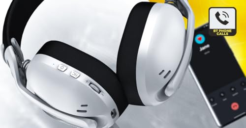 HATOR Hyperpunk 3 Wireless Gaming-Headset – Kabellos, Hi-Res Audio, Hybrid ANC, 40mm Treiber, Bluetooth & 2.4GHz, 45h Akku, abnehmbares Mikrofon, USB-C – für PC, PS5, Schwarz Bild 7