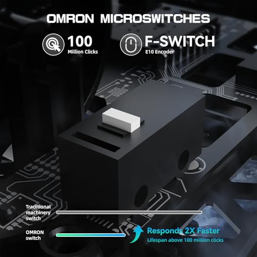 ATTACK SHARK R5 Ultra Carbonfaser HyperSpeed Kabellose Gaming-Maus, 39g ultraleichte Maus, 2,4G/BT/USB-C Kabelgebunden, PAW3950MAX Sensor, 8000Hz Kabellose Abtastrate, 42000DPI,Wins/Mac–Schwarz Bild 5