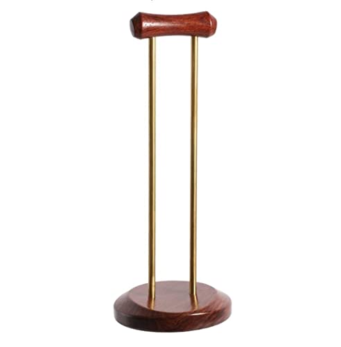 Kopfhörer Ständer Schreibtisch Zubehör Kopfhörerständer Aus Holz, Desktop-Headset-Halter Mit Messing-Stützstange, Kopfhörerhalter, Gaming-Zubehör Gaming Headsets(B) Bild 1