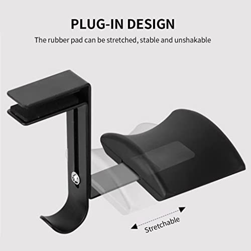 Kopfhörer Ständer Schreibtisch Zubehör Schreibtischhalterung, Universal-Aufhänger, Gaming-Kopfhörerständer, Display-Rack, Headset-Halter, Platzsparend Gaming Headsets(Rood,C) Bild 4