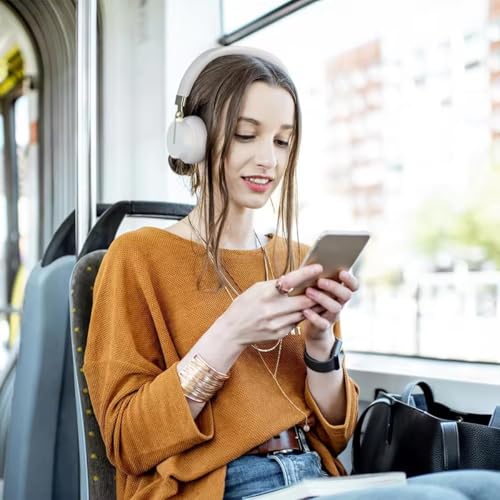 Kabelloses Gaming-Headset, Over-Ear-Kopfhörer mit aktiver Geräuschunterdrückung, 40 mm große dynamische Spule, 50 Stunden Spielzeit, HiFi-Stereo-Headset für Video-Meetings, Musik, Gaming und Bild 7