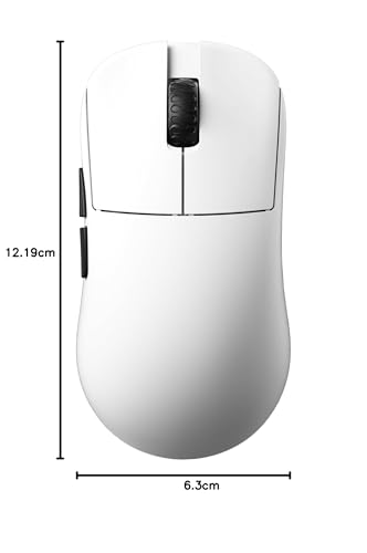Lamzu Inca Gaming Maus, 8K Polling Rate, Optische Schalter, staubdichter Encoder (Weiß) Bild 6