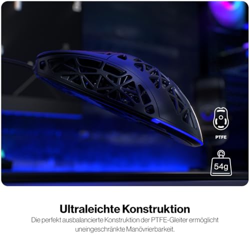 ENDORFY LIV Wireless, Gaming Maus, Maus kabellos, Ultraleichtes Design (69 g), Maximal 12.000 DPI, PixArt PAW3311, Kailh GM 4.0, 2.4GHz, BT, USB-A, ARGB-Hintergrundbeleuchtung, EY6A018 Bild 2