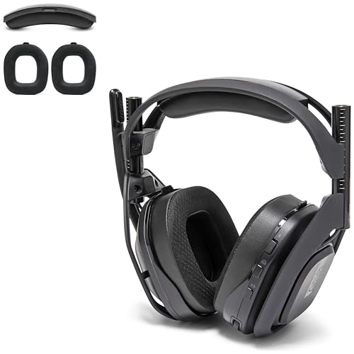 WC Mod Kit A50 – Kühlgel-Ohrpolster + Kopfbügelersatz für Astro A50 Gen 4, Gen 5 und A50X von Wicked Cushions | Verbesserter Komfort, Kühlung und Haltbarkeit | Black Bild 1