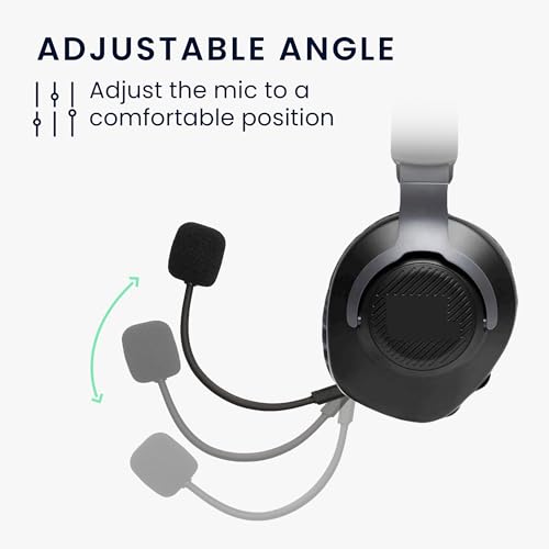 kwmobile Ersatz Kopfhörer Mikrofon kompatibel mit JBL Quantum 100 Headset - Gaming Headphones Mikrofon mit 3,5 mm Klinkenstecker - Schwarz Bild 4