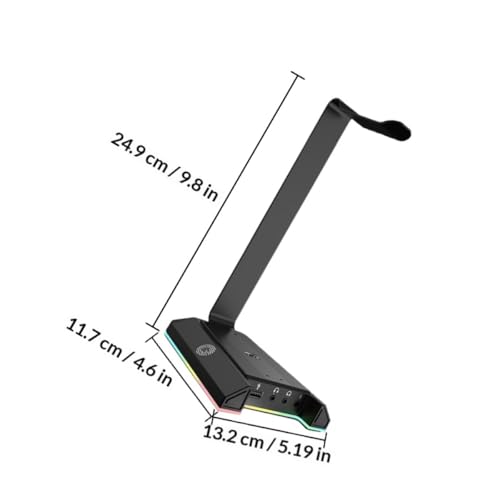 Holibanna Gaming-kopfhörerständer Mit Usb- Rutschfeste Halterung Aufhängung Für Computer-desktop Bild 3
