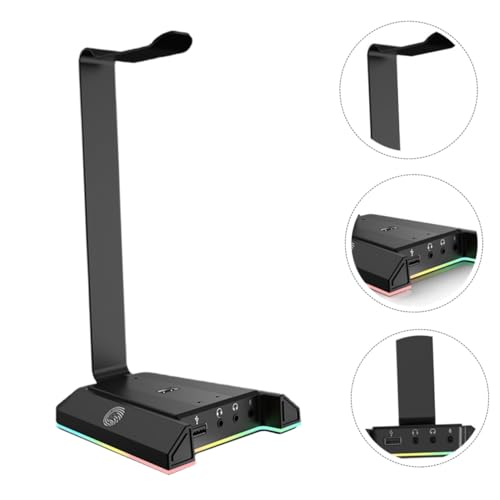 Holibanna Gaming-kopfhörerständer Mit Usb- Rutschfeste Halterung Aufhängung Für Computer-desktop Bild 7