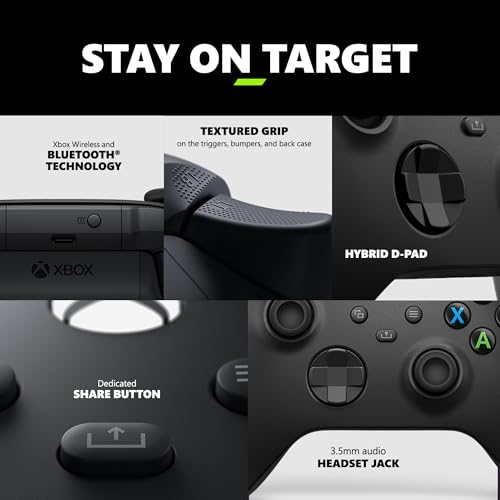 Xbox Wireless Gaming Controller (2025) - Carbon Black - Play on, Windows, Android, iOS, FireTV Sticks, Smart TVs, VR Headsets Bild 4