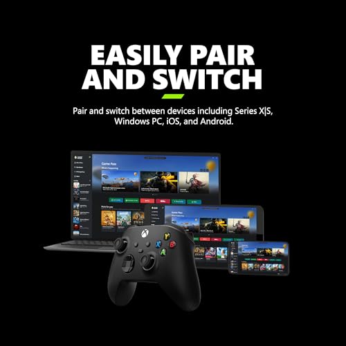 Xbox Wireless Gaming Controller (2025) - Carbon Black - Play on, Windows, Android, iOS, FireTV Sticks, Smart TVs, VR Headsets Bild 6