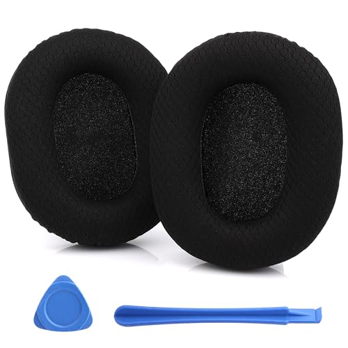 Ersatz-Ohrpolster für Razer Blackshark V2/ V2 Pro Gaming-Headset, Ohrpolster mit weichem Memory-Schaum und Atmungsaktives Netzgewebe, Kopfhörer Pads Ersatz mit hochdichter Geräuschisolierung(Schwarz) Bild 1