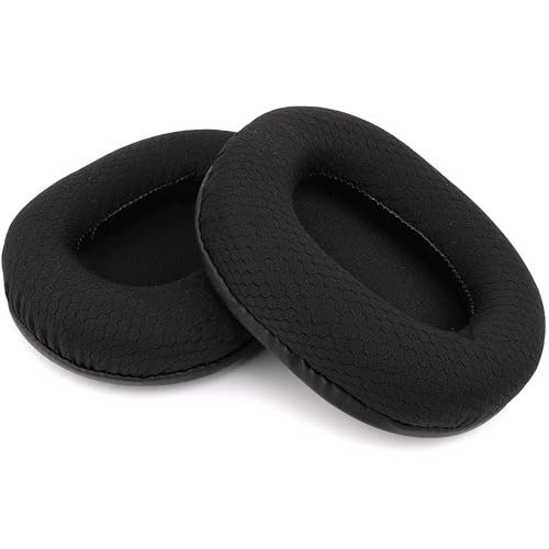 Ersatz-Ohrpolster für Razer Blackshark V2/ V2 Pro Gaming-Headset, Ohrpolster mit weichem Memory-Schaum und Atmungsaktives Netzgewebe, Kopfhörer Pads Ersatz mit hochdichter Geräuschisolierung(Schwarz) Bild 5