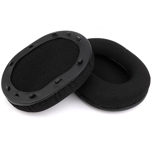 Ersatz-Ohrpolster für Razer Blackshark V2/ V2 Pro Gaming-Headset, Ohrpolster mit weichem Memory-Schaum und Atmungsaktives Netzgewebe, Kopfhörer Pads Ersatz mit hochdichter Geräuschisolierung(Schwarz) Bild 6