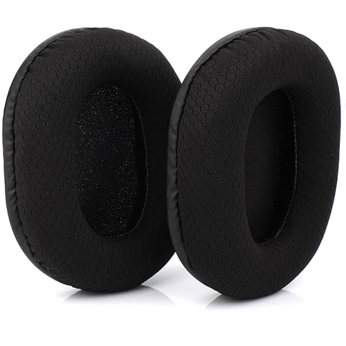Ersatz-Ohrpolster für Razer Blackshark V2/ V2 Pro Gaming-Headset, Ohrpolster mit weichem Memory-Schaum und Atmungsaktives Netzgewebe, Kopfhörer Pads Ersatz mit hochdichter Geräuschisolierung(Schwarz) Bild 7