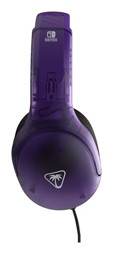 Turtle Beach Airlite Fit Ghost Lila Wired Gaming Headset Offiziell Lizenziert für Nintendo Switch, Lite und OLED – Flip-to-Mute Mic, Over-Ear Premium Komfort Bild 5