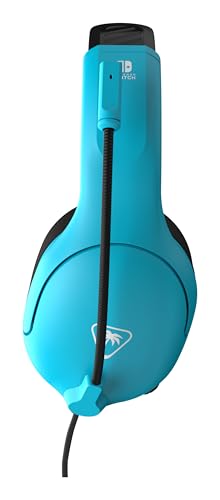 Turtle Beach Airlite Fit Neon Blau und Rot Wired Gaming Headset Offiziell Lizenziert für Nintendo Switch, Lite und OLED – Flip-to-Mute Mic, Over-Ear Premium Komfort Bild 2
