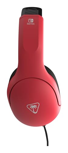 Turtle Beach Airlite Fit Neon Blau und Rot Wired Gaming Headset Offiziell Lizenziert für Nintendo Switch, Lite und OLED – Flip-to-Mute Mic, Over-Ear Premium Komfort Bild 5