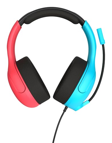 Turtle Beach Airlite Fit Neon Blau und Rot Wired Gaming Headset Offiziell Lizenziert für Nintendo Switch, Lite und OLED – Flip-to-Mute Mic, Over-Ear Premium Komfort Bild 6