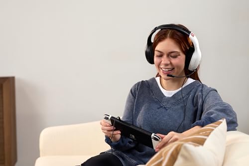 Turtle Beach Airlite Fit Schwarz und Weiß Wired Gaming Headset Offiziell Lizenziert für Nintendo Switch, Lite und OLED – Flip-to-Mute Mic, Over-Ear Premium Komfort Bild 7