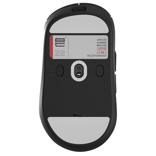 7KEYS Z2 Kabellose Gaming-Maus, PAW 3395 Sensor, 26000 DPI, 65 g, ultraleicht, schmutzabweisend und ergonomisch, komfortables Gefühl, Tri-Modus-Verbindungen für Gaming (Z2, Schwarz, 4 kHz) Bild 3