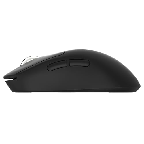 7KEYS Z2 Kabellose Gaming-Maus, PAW 3395 Sensor, 26000 DPI, 65 g, ultraleicht, schmutzabweisend und ergonomisch, komfortables Gefühl, Tri-Modus-Verbindungen für Gaming (Z2, Schwarz, 4 kHz) Bild 4
