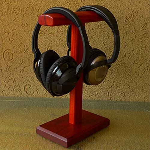 Kopfhörer Ständer Schreibtisch Zubehör Kopfhörerständer Aus Massivem Holz Palisander-Doppelkopfhörerhalter Am Kopf Montiertes Gaming-Headset Gaming Headsets Bild 3
