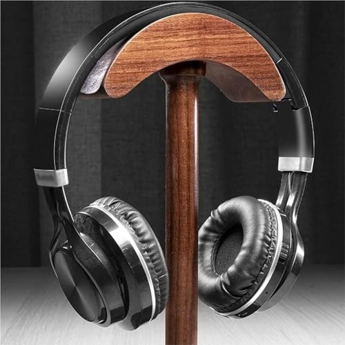 Kopfhörer Ständer Schreibtisch Zubehör Gebogener Walnuss-Kopfhörerständer, Vertikaler Desktop-Kopfhörerständer, Spieltisch-Zubehör Gaming Headsets Bild 5