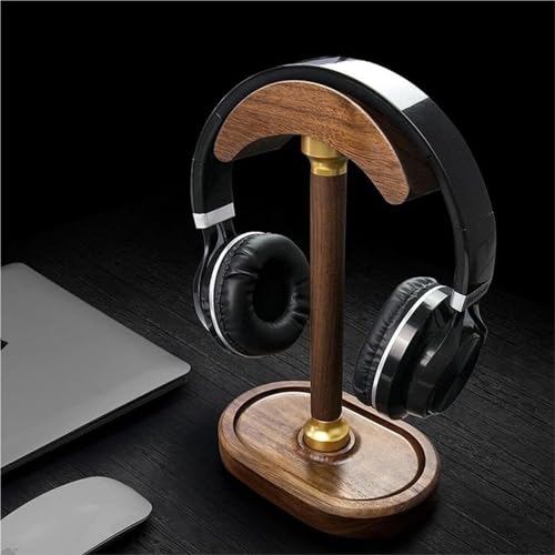 Kopfhörer Ständer Schreibtisch Zubehör Gebogener Walnuss-Kopfhörerständer, Vertikaler Desktop-Kopfhörerständer, Spieltisch-Zubehör Gaming Headsets Bild 7
