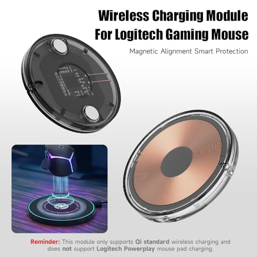 Qi Kabelloses Ladegerät für LOGITECH G PRO X Superlight 2/Superlight/G502 X Plus - Gaming Maus Wireless Charger (Donner, Nur Modul) Bild 3