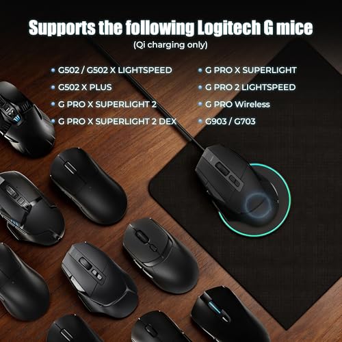Qi Kabelloses Ladegerät für LOGITECH G PRO X Superlight 2/Superlight/G502 X Plus - Gaming Maus Wireless Charger (Donner, Nur Modul) Bild 4