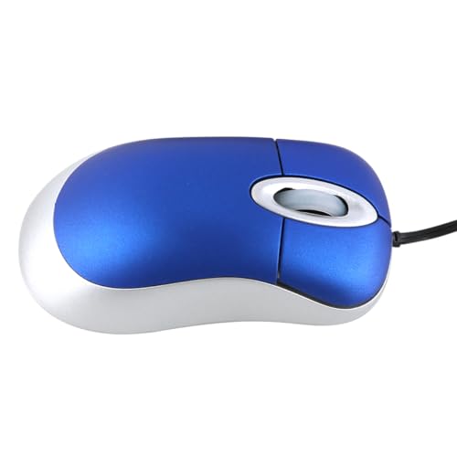 Reisemaus, Mini-Maus für Laptop, einziehbare kabelgebundene USB-Gaming-Maus in Blau für Computer-PC Bild 5