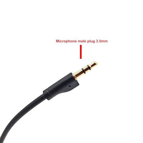 JZK Ersatz-Mikrofon, abnehmbarer Mikrofonarm, abnehmbares Mikrofon mit 3,5-mm-Stecker für G PRO/G PRO X kabellose Gaming-Headsets, Geräuschunterdrückung Bild 3