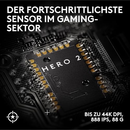 Logitech G PRO X Superlight 2 SE kabellose Gaming-Maus, 60 g Pro-Grade-Maus mit 5 programmierbaren Tasten, 44K-DPI-Sensor, 8.000 Hz Signalrate, USB-C-Ladefunktion für PC/Mac - Schwarz Bild 3