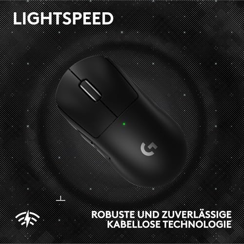 Logitech G PRO X Superlight 2 SE kabellose Gaming-Maus, 60 g Pro-Grade-Maus mit 5 programmierbaren Tasten, 44K-DPI-Sensor, 8.000 Hz Signalrate, USB-C-Ladefunktion für PC/Mac - Schwarz Bild 4