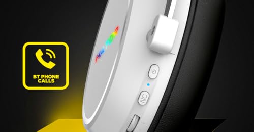 HATOR Hypergang 3 Wireless Gaming-Headset – Hi-Res Audio, Hybrid ANC, 45h Akku, Spatial Audio, Bluetooth & 2.4GHz, abnehmbares Mikrofon, RGB, Head Tracking, SyncHUB App – Violett Bild 7