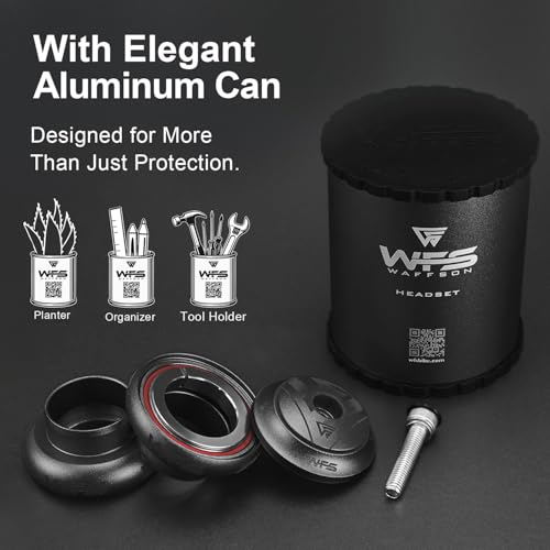 WFS NV.73 1 inch Threadless Bike Headset Set for 1" Threadless Steerer Fork and 30mm Head Tube - CNC Aluminum Alloy, Precision Sealed Bearings for MTB Mountain/Road/City/BMX Bikes Bild 3