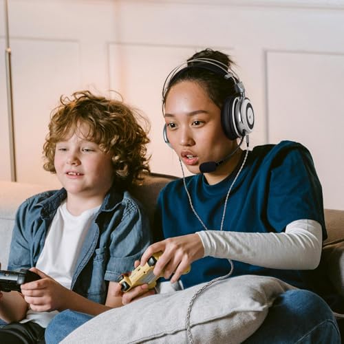GEEKRIA Apollo Upgrade-Audiokabel aus versilbertem Kupfer, kompatibel mit VZR Model One Audiophile Gaming-Headset, 3,5 mm (1/8 Zoll) auf Dual 3,5 mm Ersatz-Kopfhörerkabel (1,5 m) Bild 6