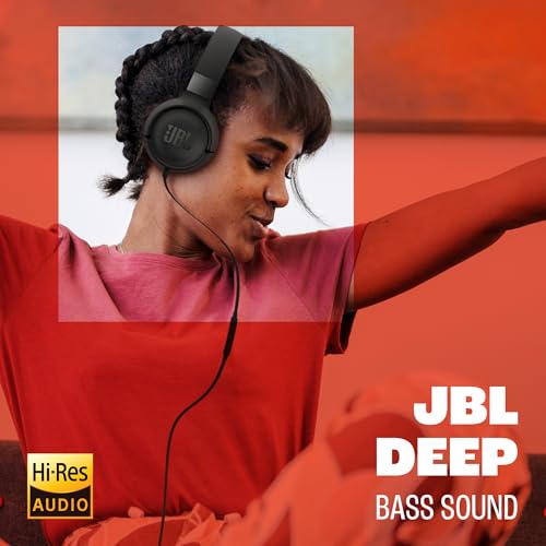 JBL Tune 520C, kabelgebundene On-Ear-Kopfhörer mit Mikrofon, JBL Pure Bass Sound, EQ-Presets, USB-C-Anschluss, faltbares Design und kabelsalatfreies Kabel, Schwarz Bild 2