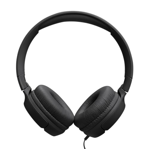 JBL Tune 520C, kabelgebundene On-Ear-Kopfhörer mit Mikrofon, JBL Pure Bass Sound, EQ-Presets, USB-C-Anschluss, faltbares Design und kabelsalatfreies Kabel, Schwarz Bild 5