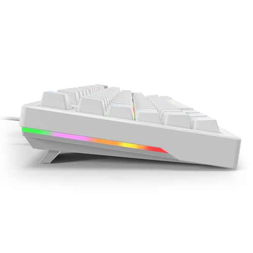 Sharkoon Skiller SGK25 RGB, Gaming Tastatur, 75% Layout, Hot Swap, Huano RED geschmierte Schalter, weiß Bild 4