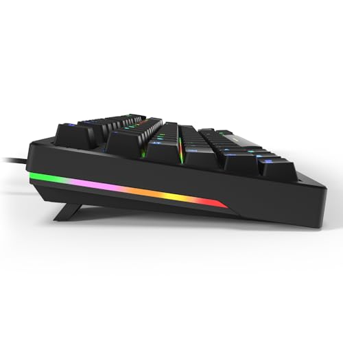 Sharkoon Skiller SGK25 RGB, Gaming Tastatur, 75% Layout, Hot Swap, Huano RED geschmierte Schalter, schwarz Bild 4