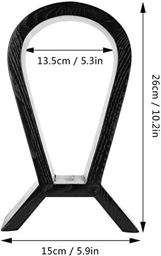 Kopfhörer Ständer Schreibtisch Zubehör Hölzerner Kopfhörer-Ständer Gaming-Kopfhörer-Display-Halter Klassischer Headset-Ständer Handwerk für Headset-Kabel, Handy Gaming Headsets(Walnut) Bild 2