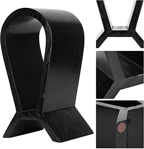 Kopfhörer Ständer Schreibtisch Zubehör Hölzerner Kopfhörer-Ständer Gaming-Kopfhörer-Display-Halter Klassischer Headset-Ständer Handwerk für Headset-Kabel, Handy Gaming Headsets(Walnut) Bild 4
