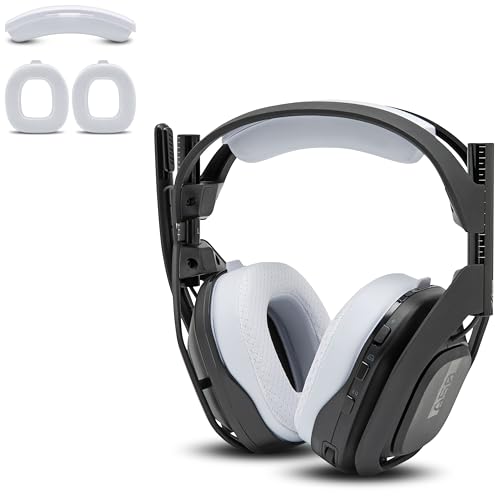 WC Mod Kit A50 – Kühlgel-Ohrpolster + Kopfbügelersatz für Astro A50 Gen 4, Gen 5 und A50X von Wicked Cushions | Verbesserter Komfort, Kühlung und Haltbarkeit | White Bild 1