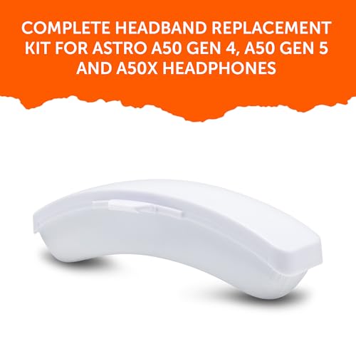 WC Mod Kit A50 – Kühlgel-Ohrpolster + Kopfbügelersatz für Astro A50 Gen 4, Gen 5 und A50X von Wicked Cushions | Verbesserter Komfort, Kühlung und Haltbarkeit | White Bild 6