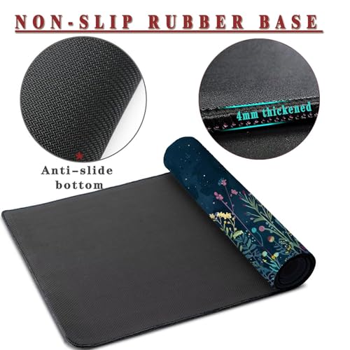 Mauspad XXL 1400x800x4mm Wasserdicht Schreibtischunterlage rutschfeste Speed Gaming Mousepad Chic (1) Groß Desk Mouse Mat Maus Pad, Schreibtisch Unterlage Deko für PC, MacBook, Laptop, Home Office Bild 3