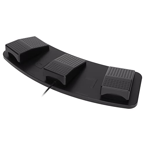 USB Triple Foot Switch Pedal, Ergonomic Gaming -Tastatur -Maus -Pedal mit Multimedia -Funktionen, Hergestellt mit Switches für, oder OS X (FS23_P (photoelektrischer Schalter)) Bild 2