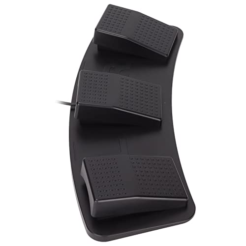 USB Triple Foot Switch Pedal, Ergonomic Gaming -Tastatur -Maus -Pedal mit Multimedia -Funktionen, Hergestellt mit Switches für, oder OS X (FS23_P (photoelektrischer Schalter)) Bild 5